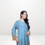 Delisha Modern Kurung - Cornflower Blue