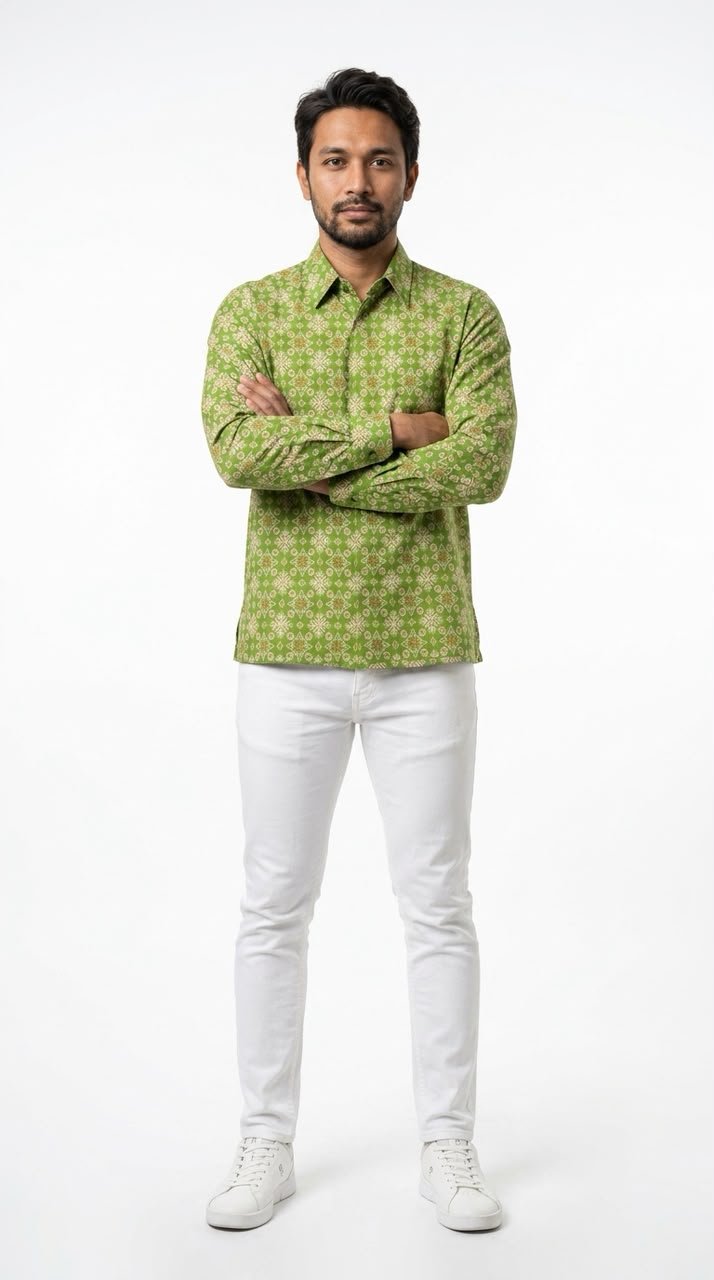 Yazid Modern Batik - Lime Green