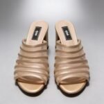 Hafsa Heels in Gold