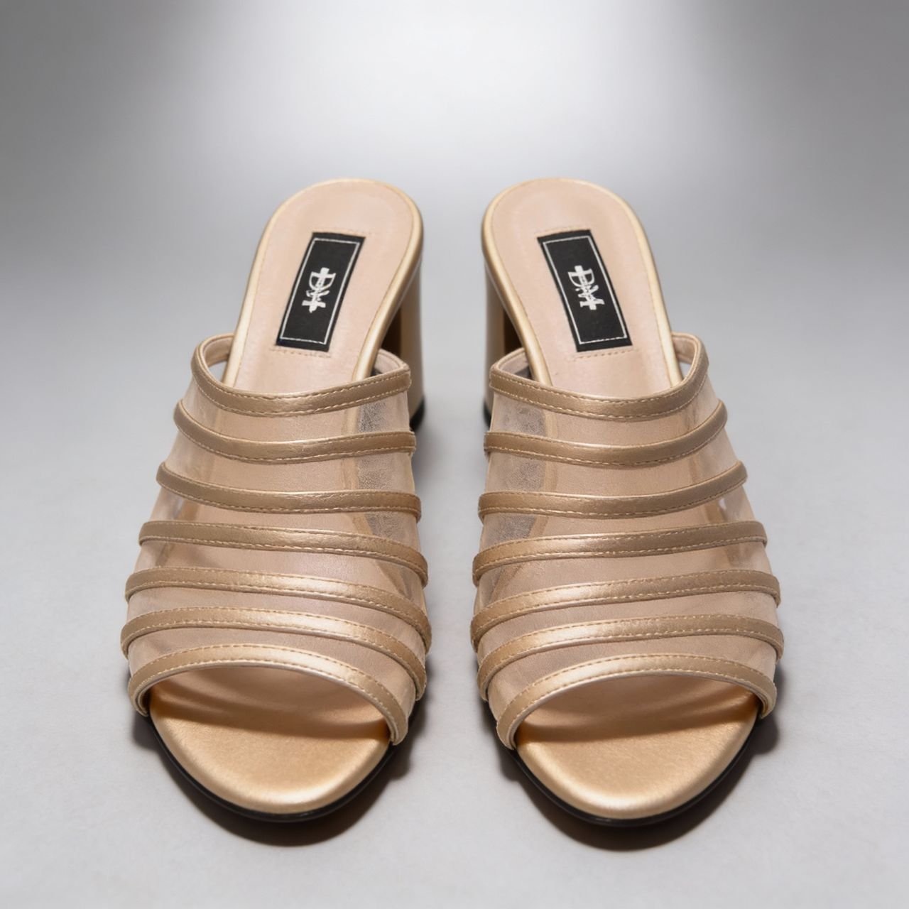 Hafsa Heels in Gold