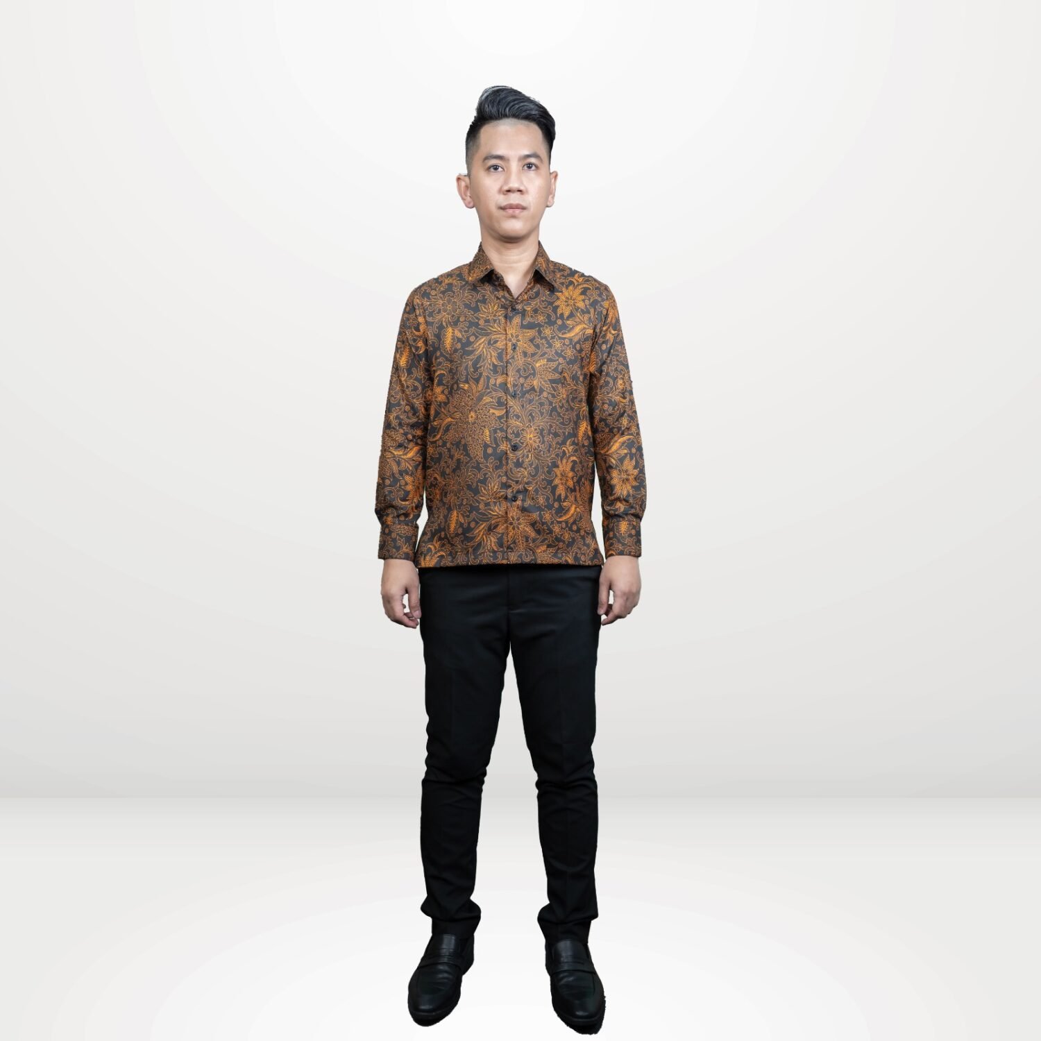 Arjuna Modern Batik - Black Orange