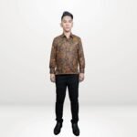 Arjuna Modern Batik - Black Orange