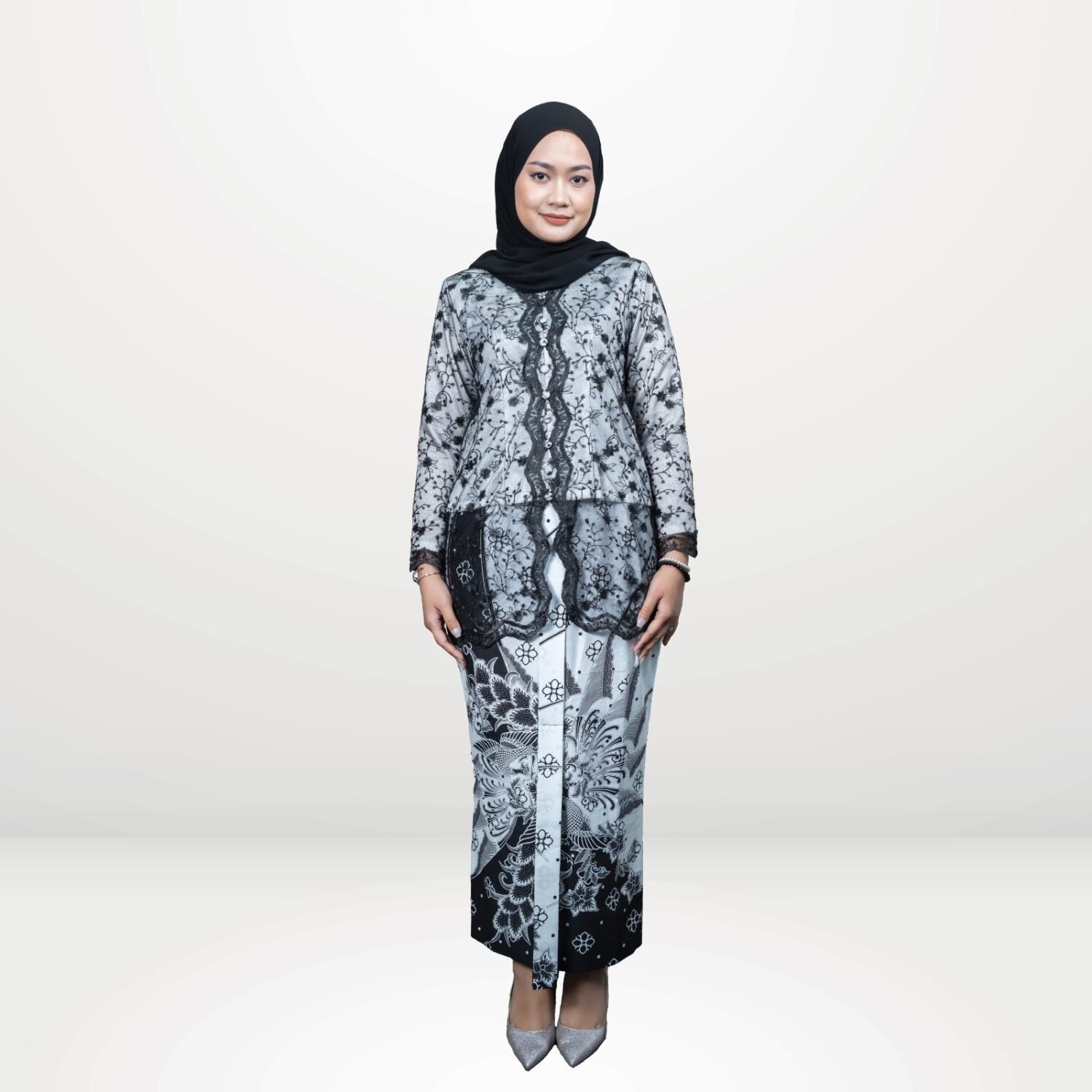 Kartika Modern Kebaya - White Ebony