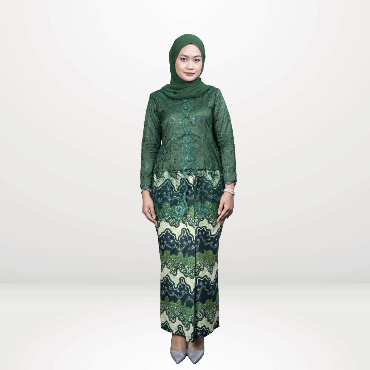 Kartika Modern Kebaya - Emerald Green