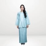 Dahlia Modern Kurung - Arctic Blue