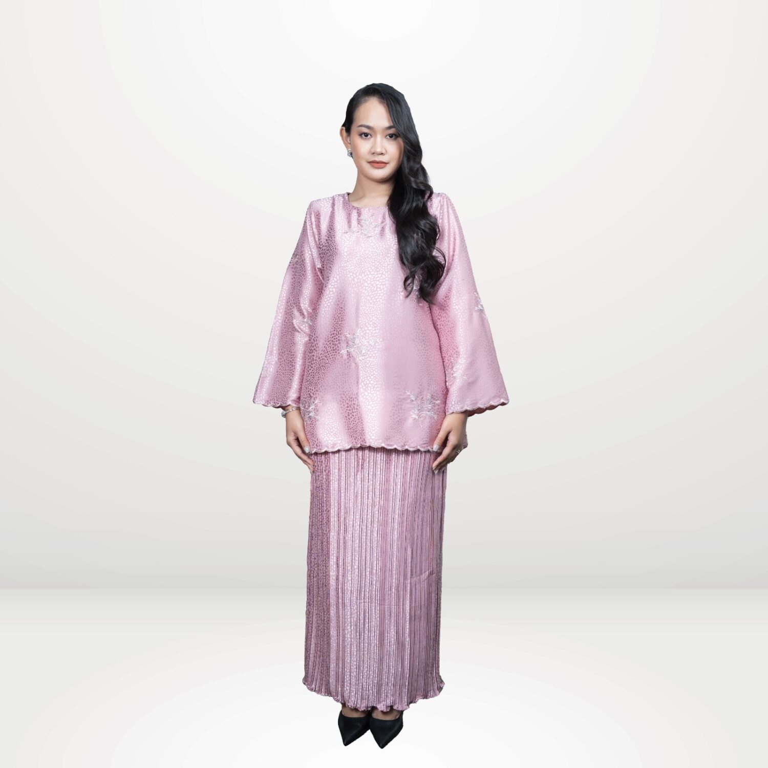 Dahlia Modern Kurung - Pink Pearl