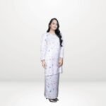 Amelia Modern Kurung - Lilac Bloom