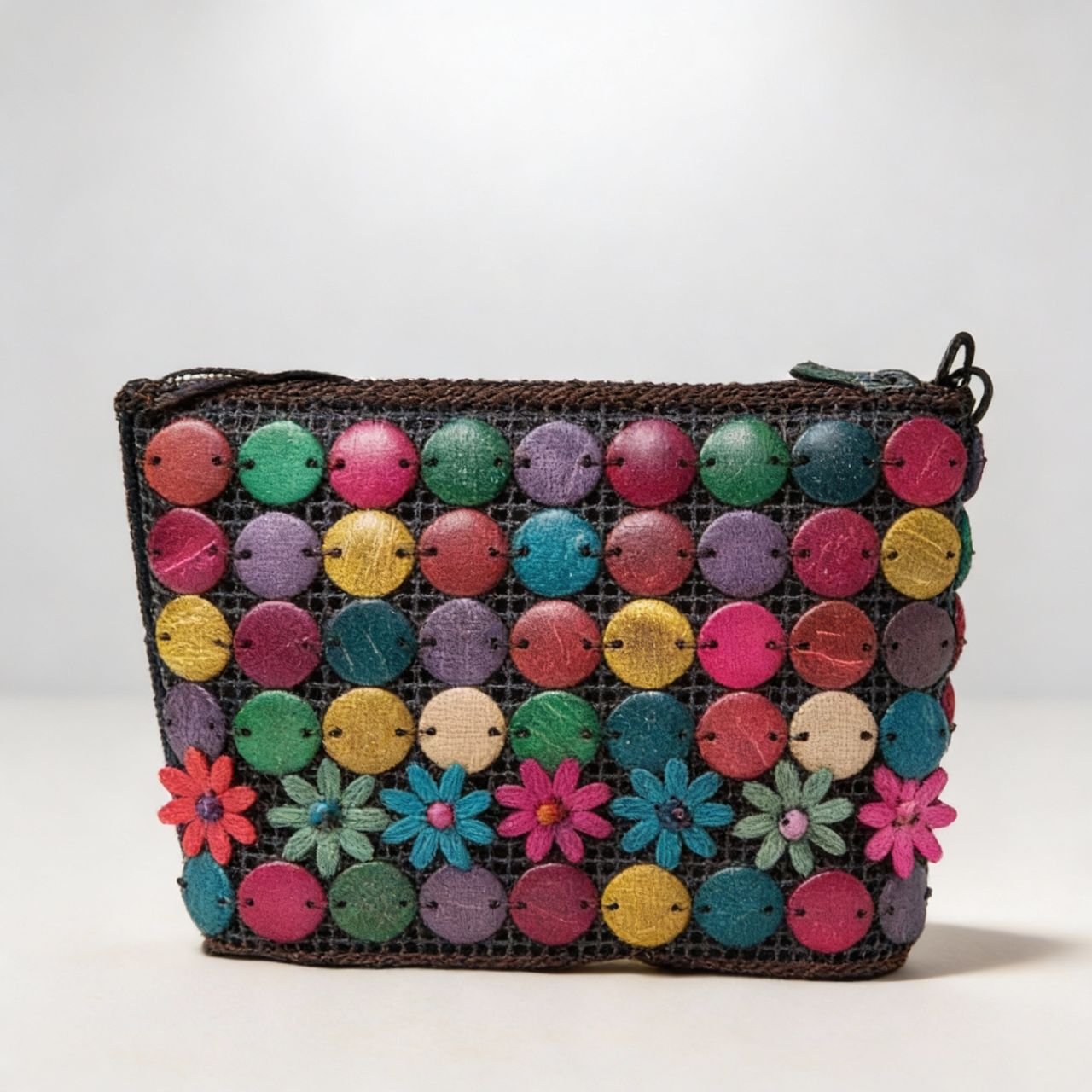 Colorful Rattan Sling Bag