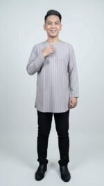 Marwan Kurta in Shadow Gray