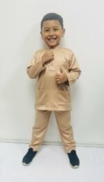 Arham Baju Melayu in Buff Brown