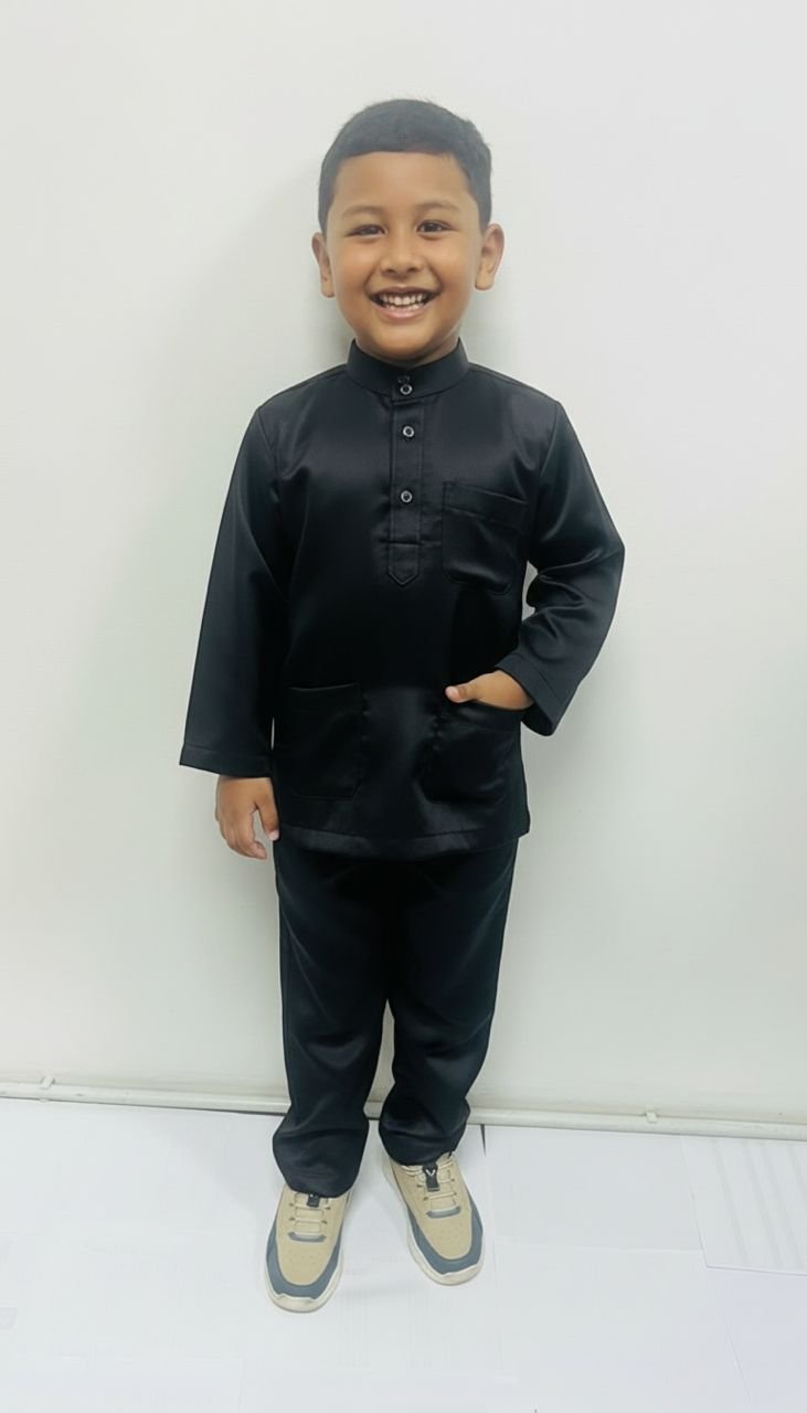 Arham Baju Melayu in Black Mist