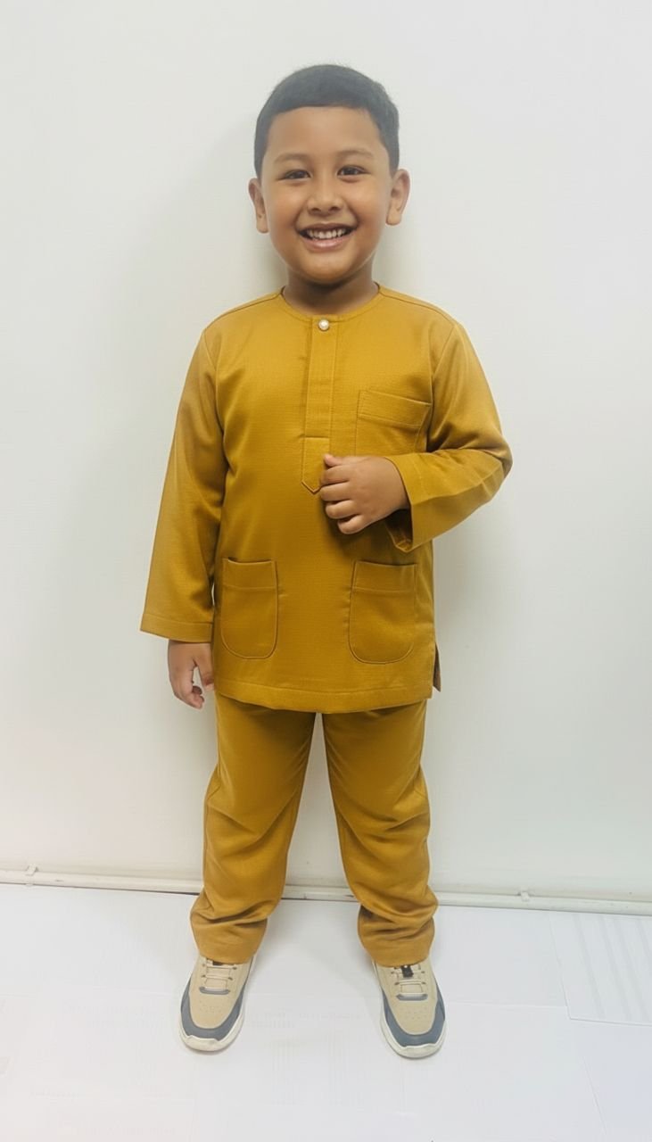 Enab Baju Melayu in British Yellow