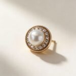 White Pearl Baju Melayu Button