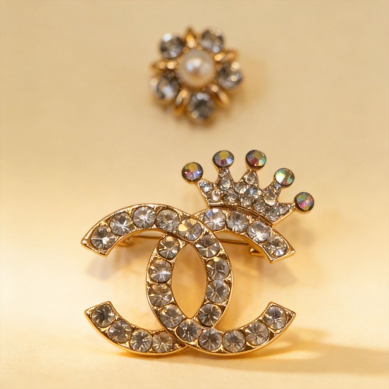 Chanel Chin & Shoulder Brooch