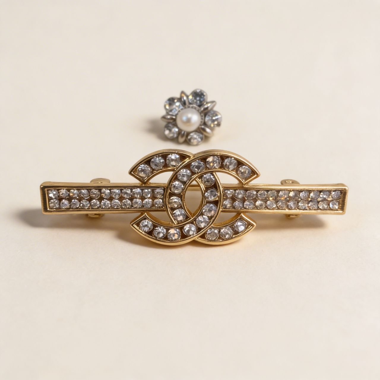 Chin & Shoulder Chanel Brooch