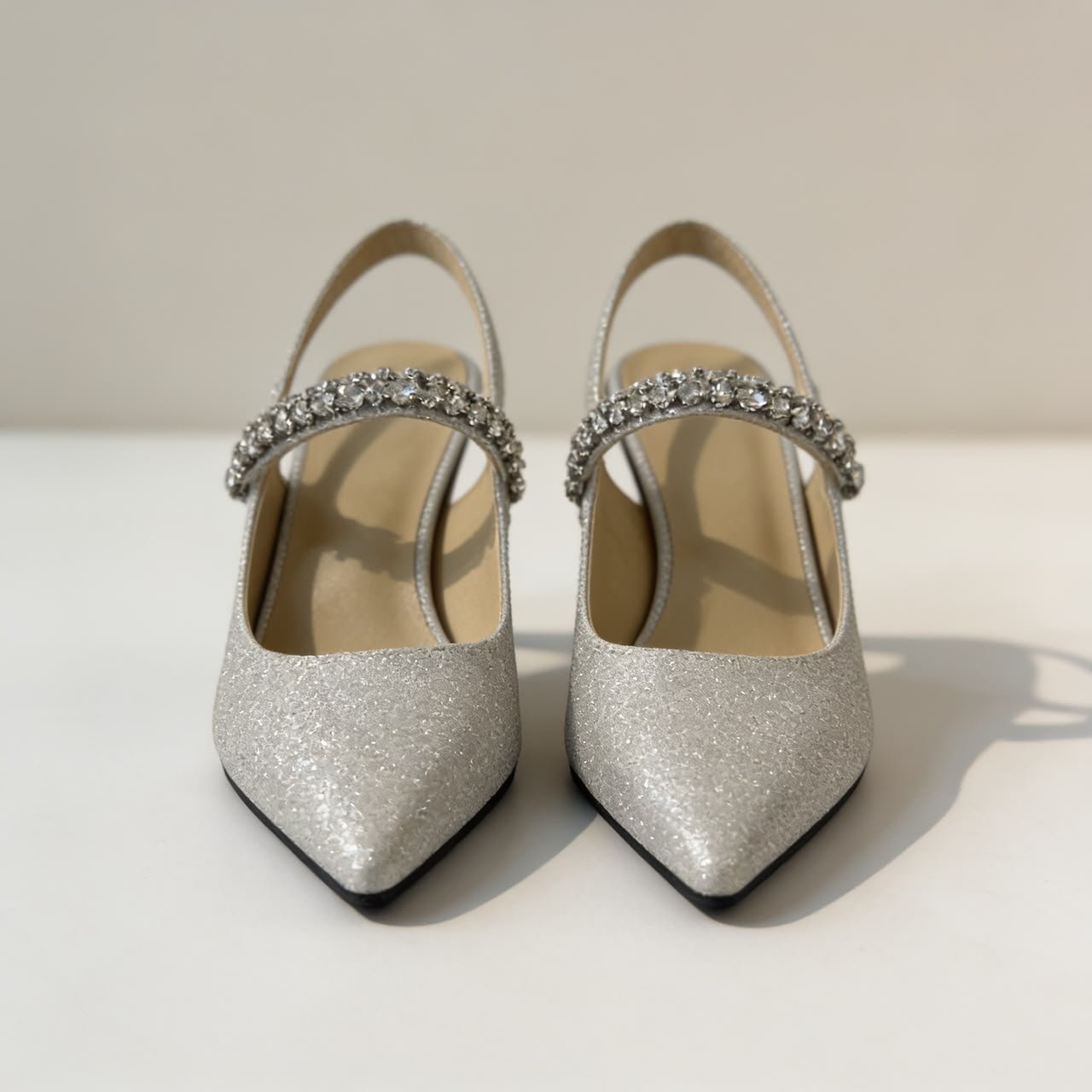 Sidra Heels in Unicorn Silver