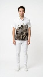 Zeeshan Batik Shirt in Paper White (Limited Edition)