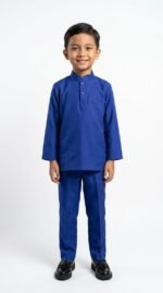 Arham Kids Baju Melayu in Violet Blue