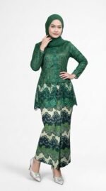 Kartika Modern Kebaya in Emerald Green